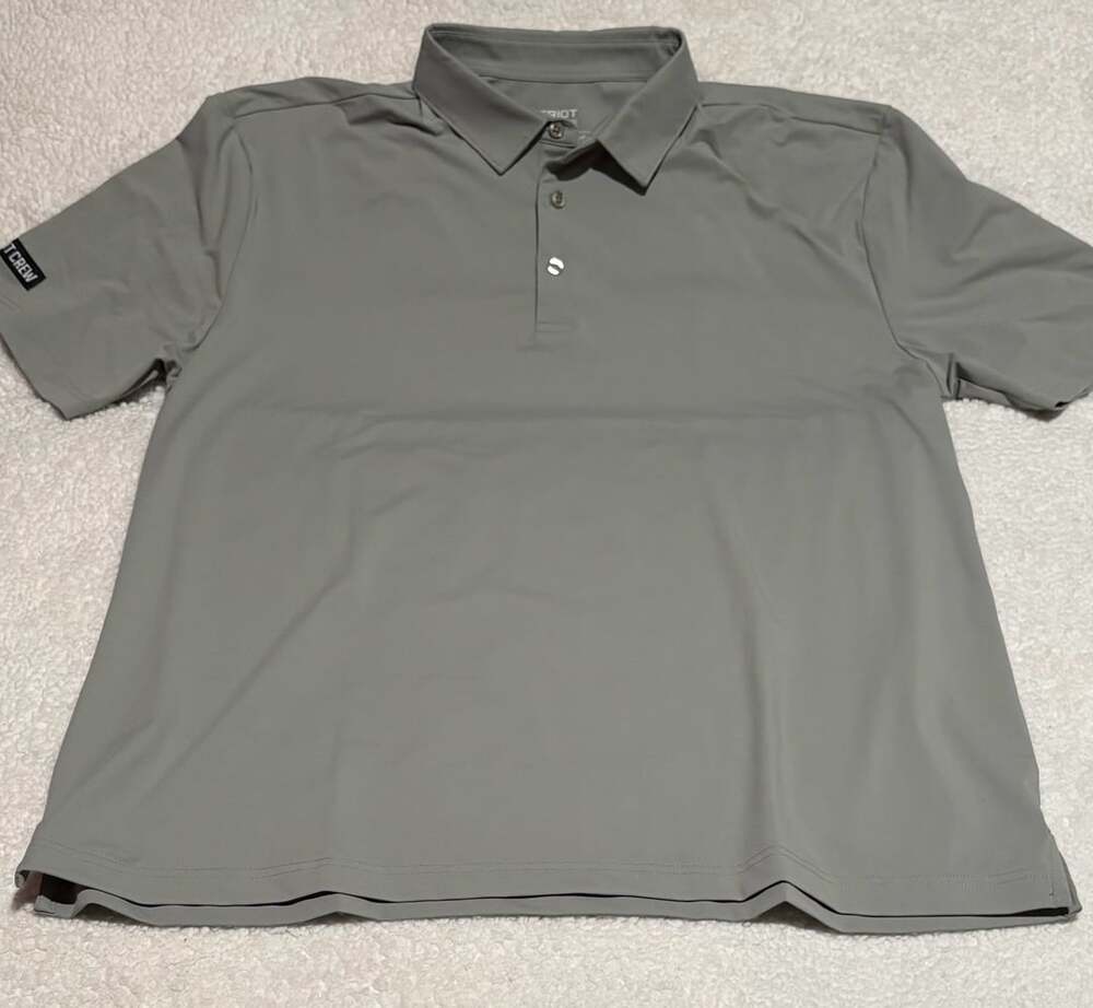 Patriot Crew Limitless Collection Men's Gray Polo Shirt 2X-Large